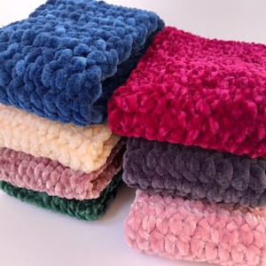 Samt Ohrenwärmer Samt wärmer Stirnband Chenille Stirnband Samt weiche Ohrenwärmer gehäkelte Stirnband weiches handgemachtes Geschenk für sie