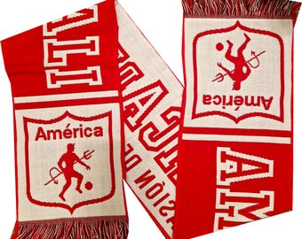 Bufanda del América de Cali, regalo para aficionados del club de fútbol colombiano
