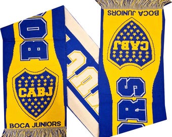 scarf boca junior argentina football club fans supporter gift