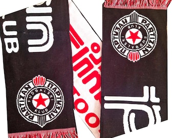 Bufanda Partizan Belgrado Servia, regalo para aficionados del club de fútbol