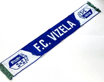 bufanda fc vizela portugal fanáticos del club de fútbol regalo de partidario