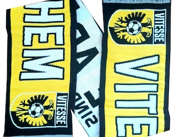 Bufanda del Vitesse Arnhem, club de fútbol holandés, regalo para aficionados.