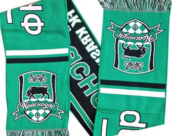 Bufanda del FC Krasnodar, Rusia, para aficionados al fútbol, regalo para seguidores.