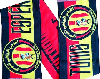 Bufanda Esperance Sportive Túnez, regalo para aficionados al fútbol de Túnez