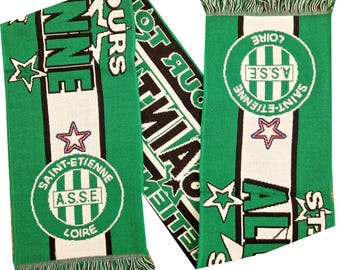 bufanda saint ettiene francia fanáticos del club de fútbol regalo de partidario