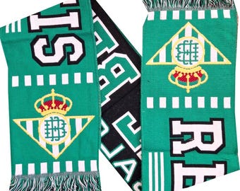 Bufanda del Real Betis para aficionados del club de fútbol español, regalo para seguidores.
