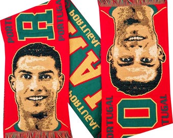 scarf cristiano ronaldo portugal calcio football club fans supporter gift
