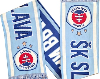bufanda sk slovan bratislava Eslovaquia fanáticos del club de fútbol regalo de partidario