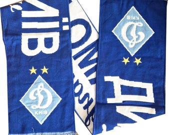 scarf dynamo kiev Ukraine knib dinamo football club fans supporter gift collection scarves