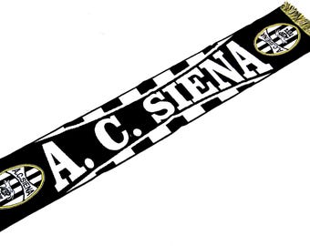 scarf ac siena calcio italy football club fans supporter gift