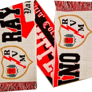 Écharpe Supporter Rayo Vallecano - 'Vamos Rayito Courage & Noblesse'