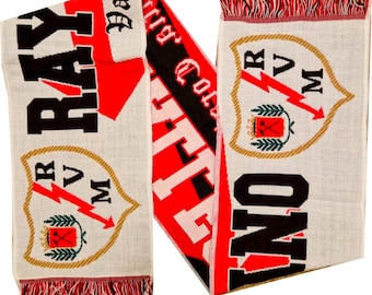 Bufanda del Rayo Vallecano, regalo para aficionados del club de fútbol español.