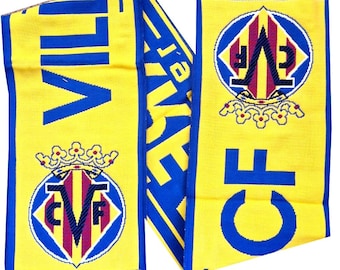 Bufanda Villarreal CF, regalo para aficionados del club de fútbol español.