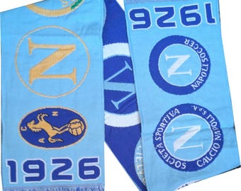 scarf napoli logo calcio italy football club fans supporter gift