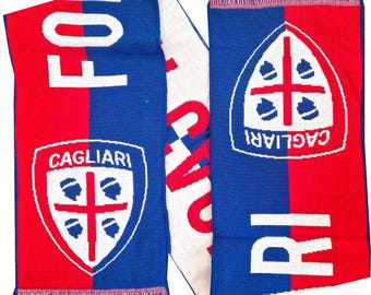 bufanda forza cagliari calcio italia club de fútbol fanáticos regalo de partidario