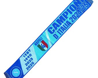 scarf napoli champion winner calcio italy football club fans supporter gift
