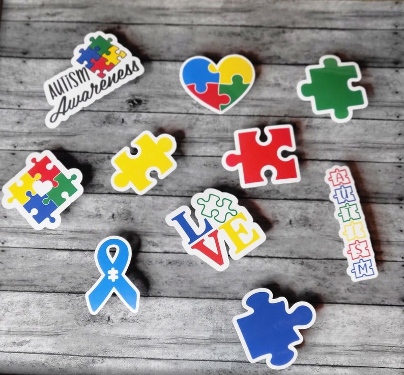 Subtle Autism Sticker Autism Awareness Sticker Pack | 10-piece Vinyl Decal Set | Support ...