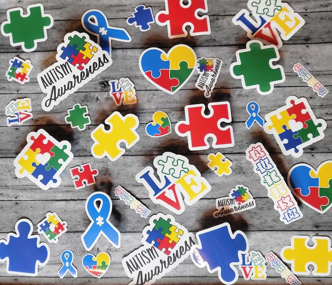 Autism Awareness Sticker Pack | 10-piece Vinyl Decal Set | Support ...