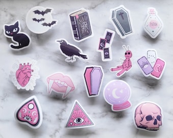 Pastel Goth Sticker Pack | Gothic Vinyl Decals