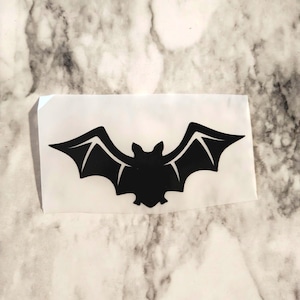 Bat Vinyl Decal: Gothic Halloween Sticker - Waterproof