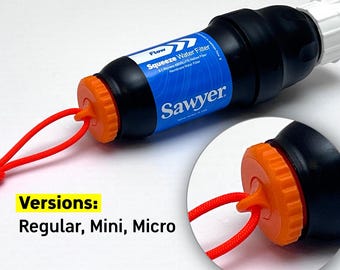 Sawyer Squeeze End Cap | Filter Cap with Paracord Loop (Regular, Micro and Mini)