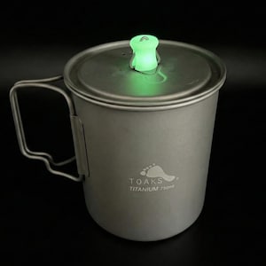 Backpacking Pot Knob for Toaks 750ml – Snap-On / Optional Glue Fit