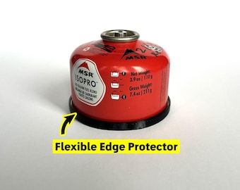Fuel Canister Edge Protector for Backpackers
