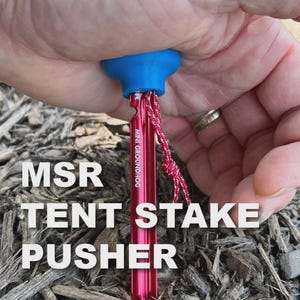 Empujador de estacas para carpas MSR Groundhog y Groundhog Mini