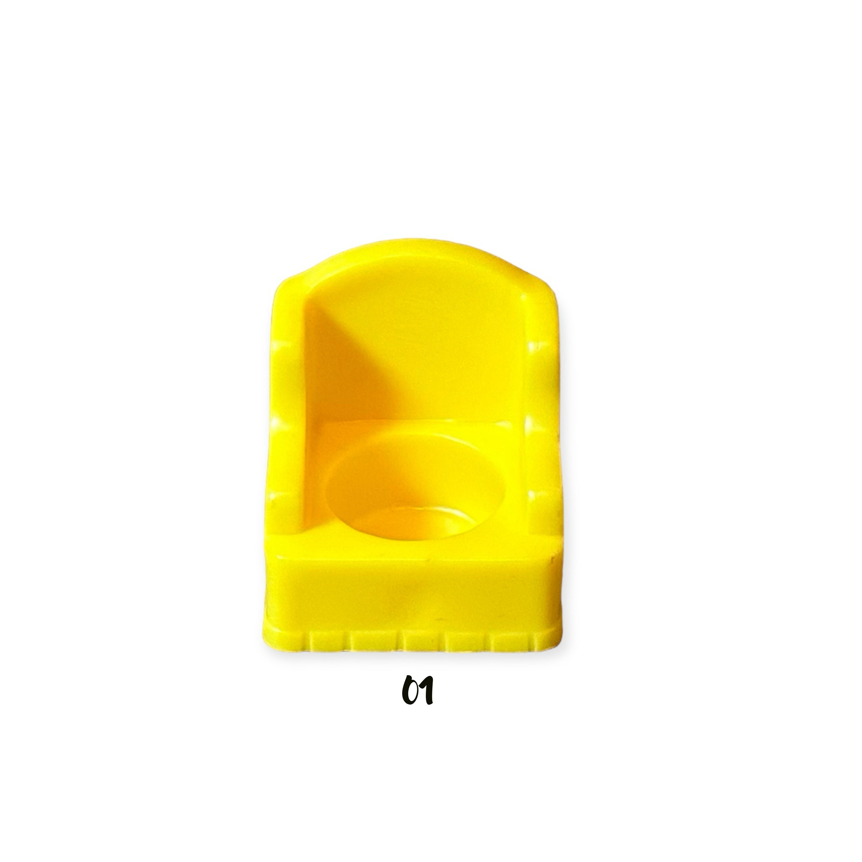 Fisher Price Little People Yellow Stuffed Arm Chair Couch Sofa