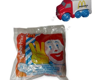Vintage 1996 McDonald’s Fisher Price Little People Delivery Truck – Sealed Happy Meal Under 3 Toy