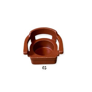 Fisher Price Little People Brown Small Captain Chair Single Seat Vintage Toy Play Family House Village Airport Main Street Replacement Parts