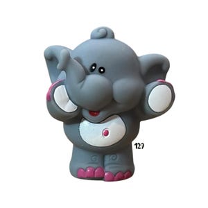 Little Tikes Figure Chunky Grey Elephant Zoo Jungle Circus Animal Vintage Toy Replacement Parts