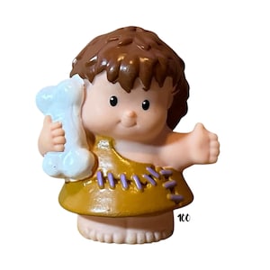 Fisher Price Little People Figure 2005 Caveman Jungle Boy with Bone Vintage Toy Play Family Lil’ Dino Replacement Parts