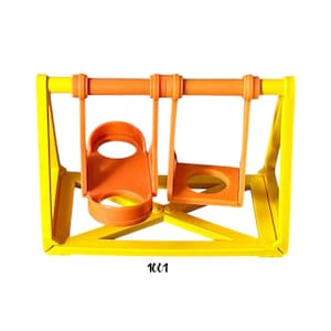 Vintage Fisher Price Little People Orange Swingset | Replacement Part for #2525 Playground (1986–1990)
