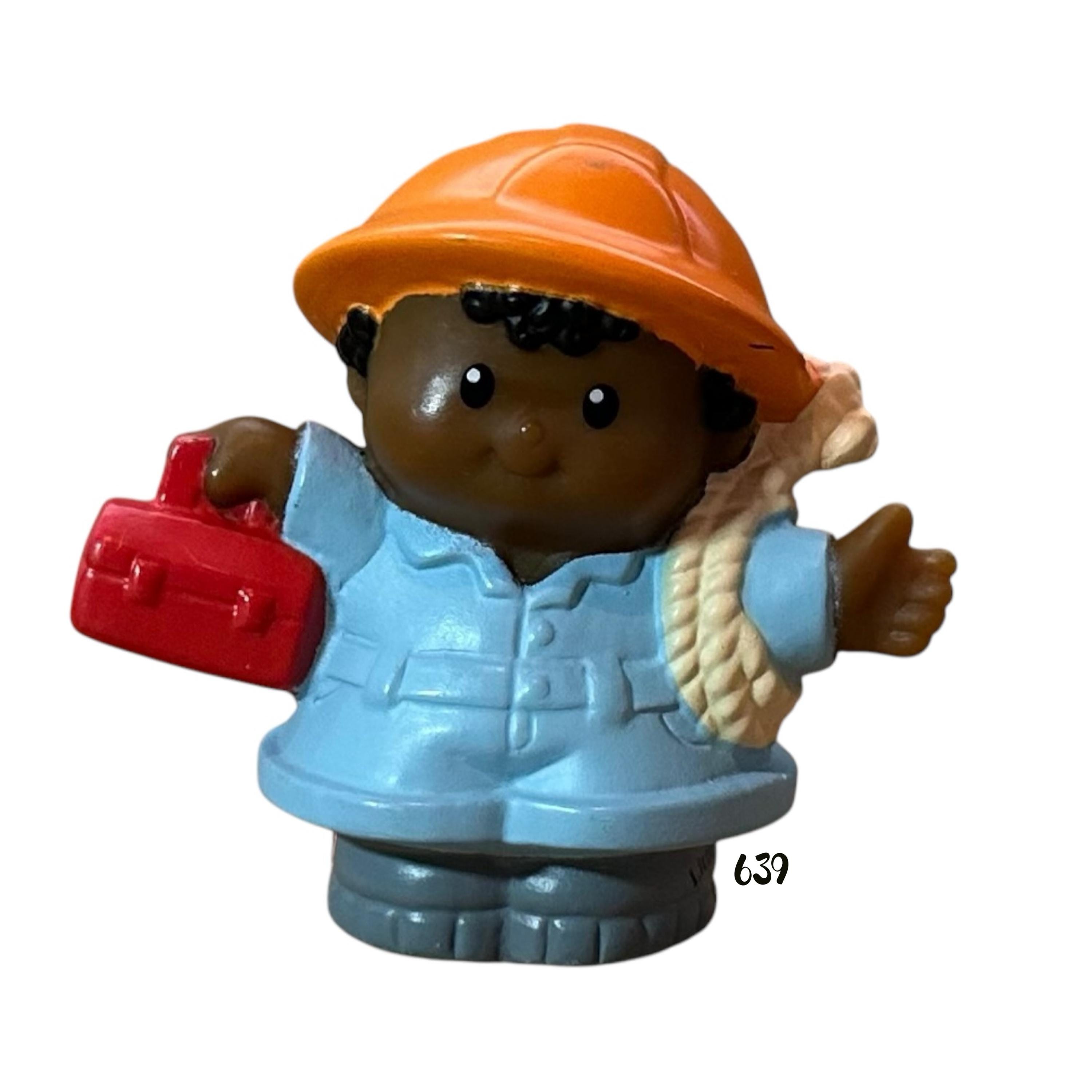 Fisher Price Little People Figure 2002 Construction Worker Man