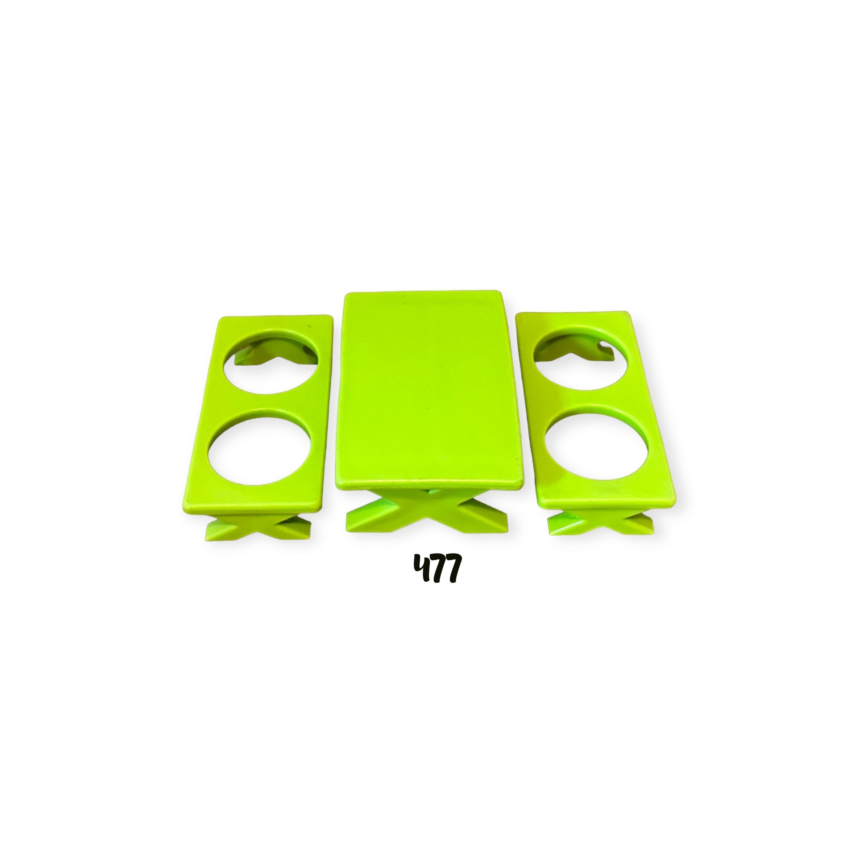 Fisher Price Little People HTF Lime Green Rectangular Picnic Table and ...