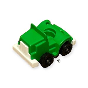 Fisher Price Little People Hauler Truck Rig Green Car Vehicle Vintage Play Family Little Truck Rig Copter Hitch Replacement Toy