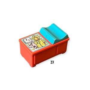 Fisher Price Little People Red Baby Changing Table Vintage Toy Play Family Nursery Replacement Parts