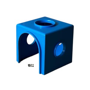 Vintage Fisher Price Little People Climbing Cube | Playground Set #2525 (1986–1990) Dark Blue Play Structure with Holes & Arch