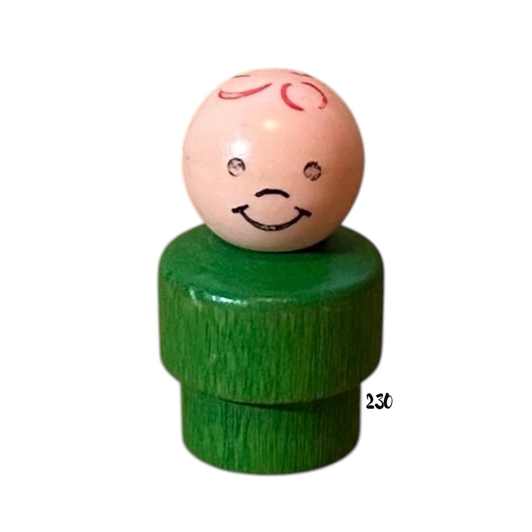 Fisher Price Little People WP Figure Green Boy Son Pupil Student