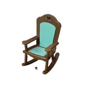 Fisher Price Loving Family Dollhouse 1993 Brown Rocking Chair Furniture Vintage Toy Nursery Special Edition Townhouse Replacement Parts