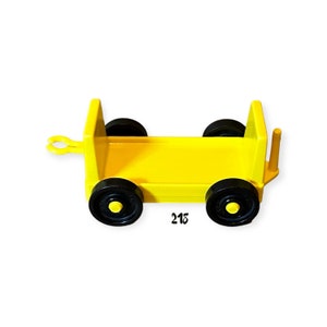 Fisher Price Little People Yellow Tram Baggage Car Luggage Truck Vehicle Vintage Toy Play Family Jetport Airport Replacement Parts