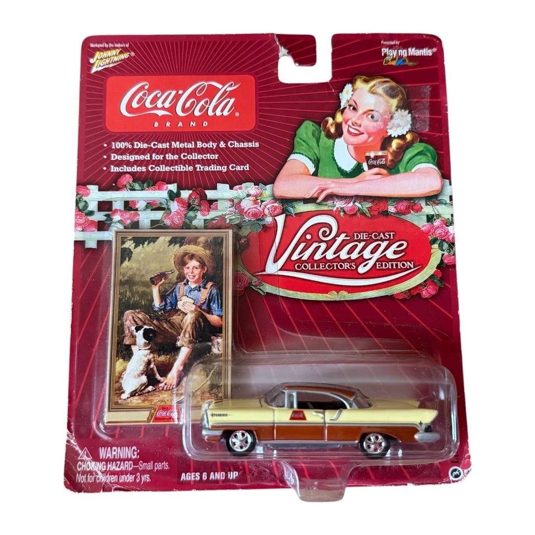 Vintage 2004 Johnny Lightning Coca-cola Die-cast Car With Trading