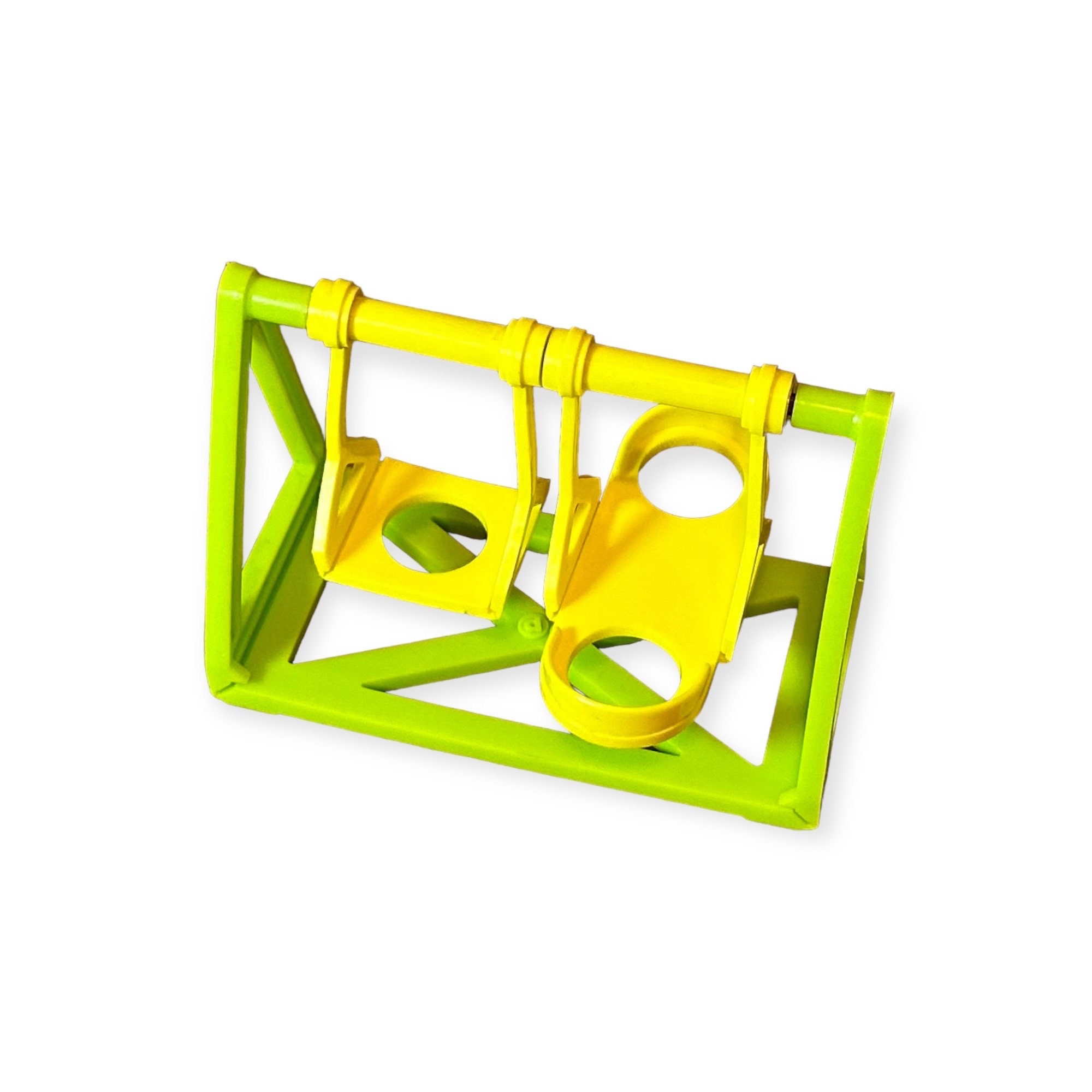 Fisher Price Little People Yellow Lime Green Playground Swing Set