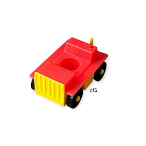Fisher Price Little People Red Yellow Tram Truck Car Vehicle Vintage Toy Play Family Airplane Jetport Airport Replacement Parts
