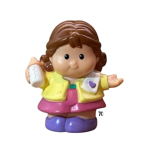 Vintage Fisher Price Little People Mom Linda with Milk – 2001 Sweet Sounds Home Replacement Figure