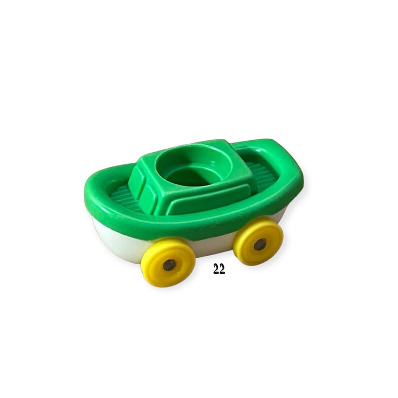 Illco Walt Disney Green Wagon 1seat Fits Little People Yellow Wheels