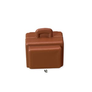 Vintage Fisher Price Little People Brown Suitcase – Fits Jetliner, Jetport, Airport Playsets (1981–1990)