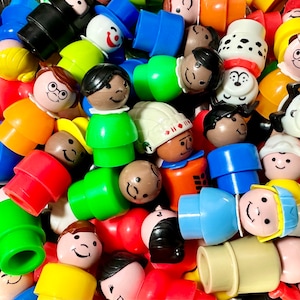 Fisher Price Little People Figure Baby Farmer Clown Boy Girl Mom Police Man Pilot Dog Dad Driver Vintage Farm Village Farm SOLD SEPARATELY