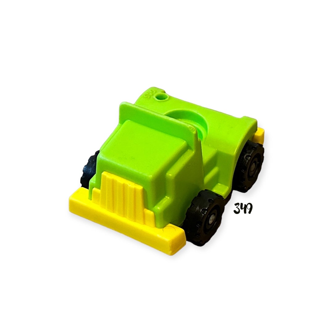 Fisher Price Little People Lime Green Hauler Truck Rig Vehicle Vintage Toy Play Family Lift and